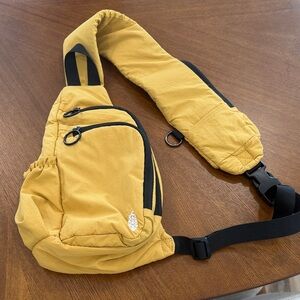 Free People Yellow Crossbody Sling Bag